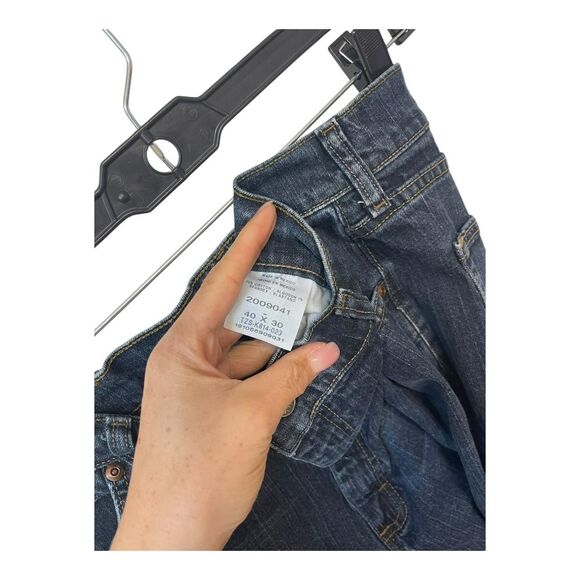 Lee Men's Blue and Navy Jeans - Picture 5 of 6